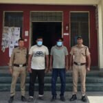 शान्ति व्यवस्था भंग करने वाले 2 व्यक्तियो को पुलिस ने किया गिरफ्तार